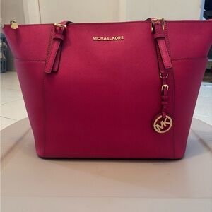Michael Kors Fuchsia Tote Bag